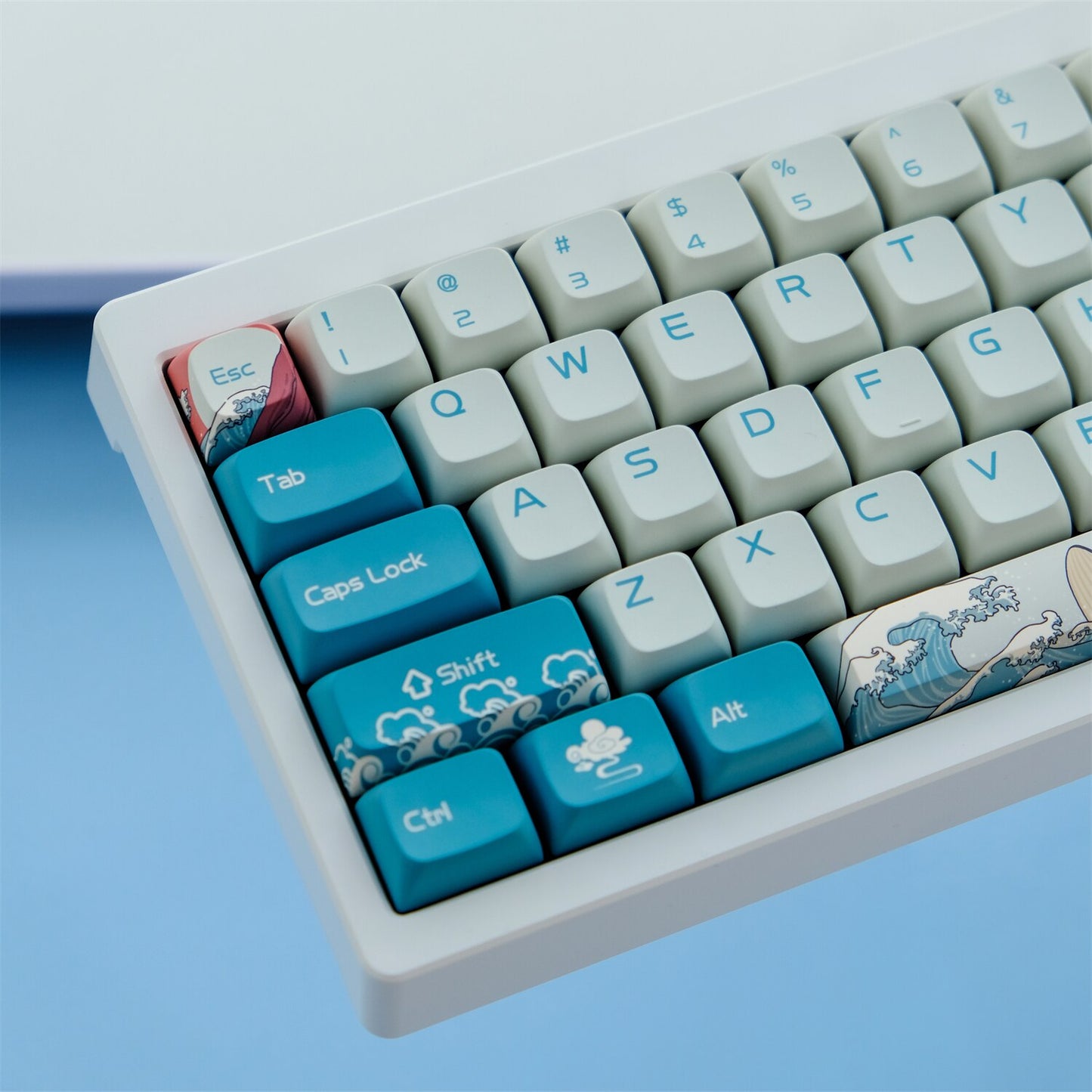 Coral Sea Keycaps PBT Cherry Profiles