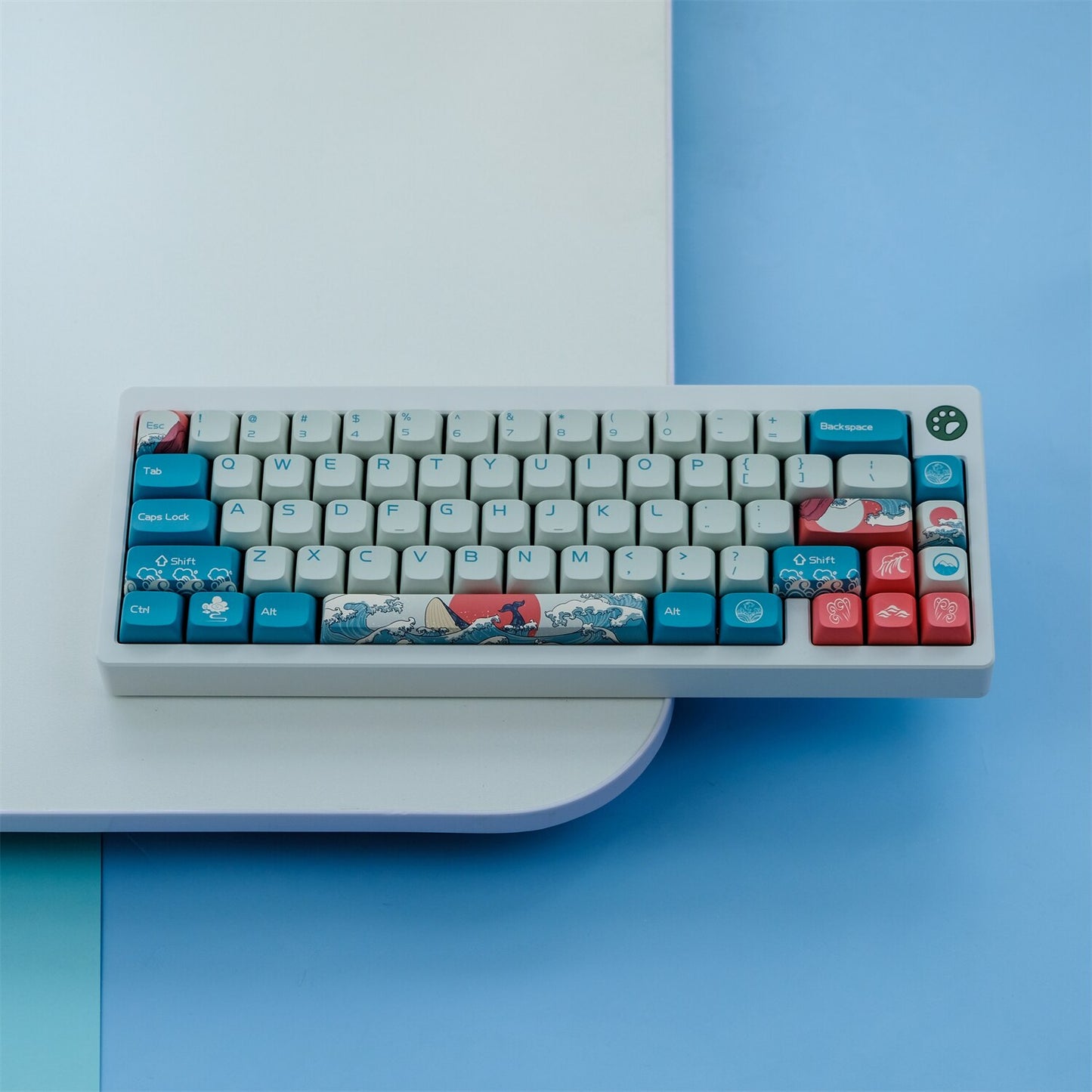 Coral Sea Keycaps PBT Cherry Profiles