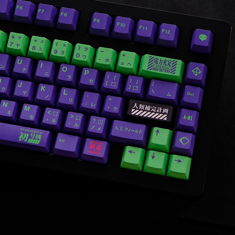 EVA NO.1 PBT Keycaps ملف تعريف الكرز