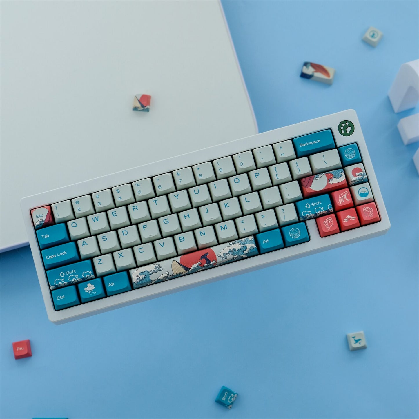 Coral Sea Keycaps PBT Cherry Profiles