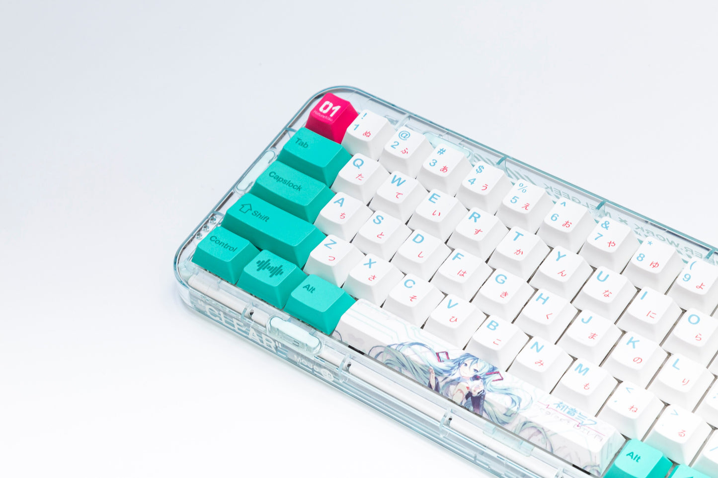 Miku Cherry profile PBT Keycaps