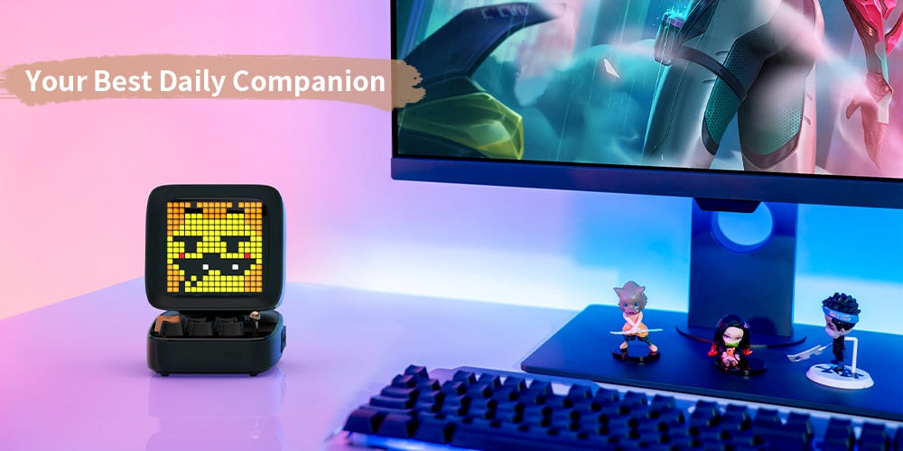 Divoom Ditoo-Plus Retro Pixel Art Bluetooth Portable Speaker