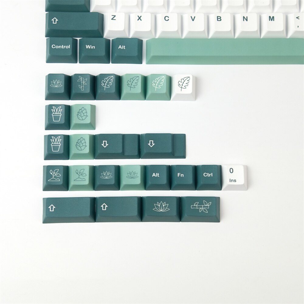 Botanical PBT Keycaps Cherry Profile