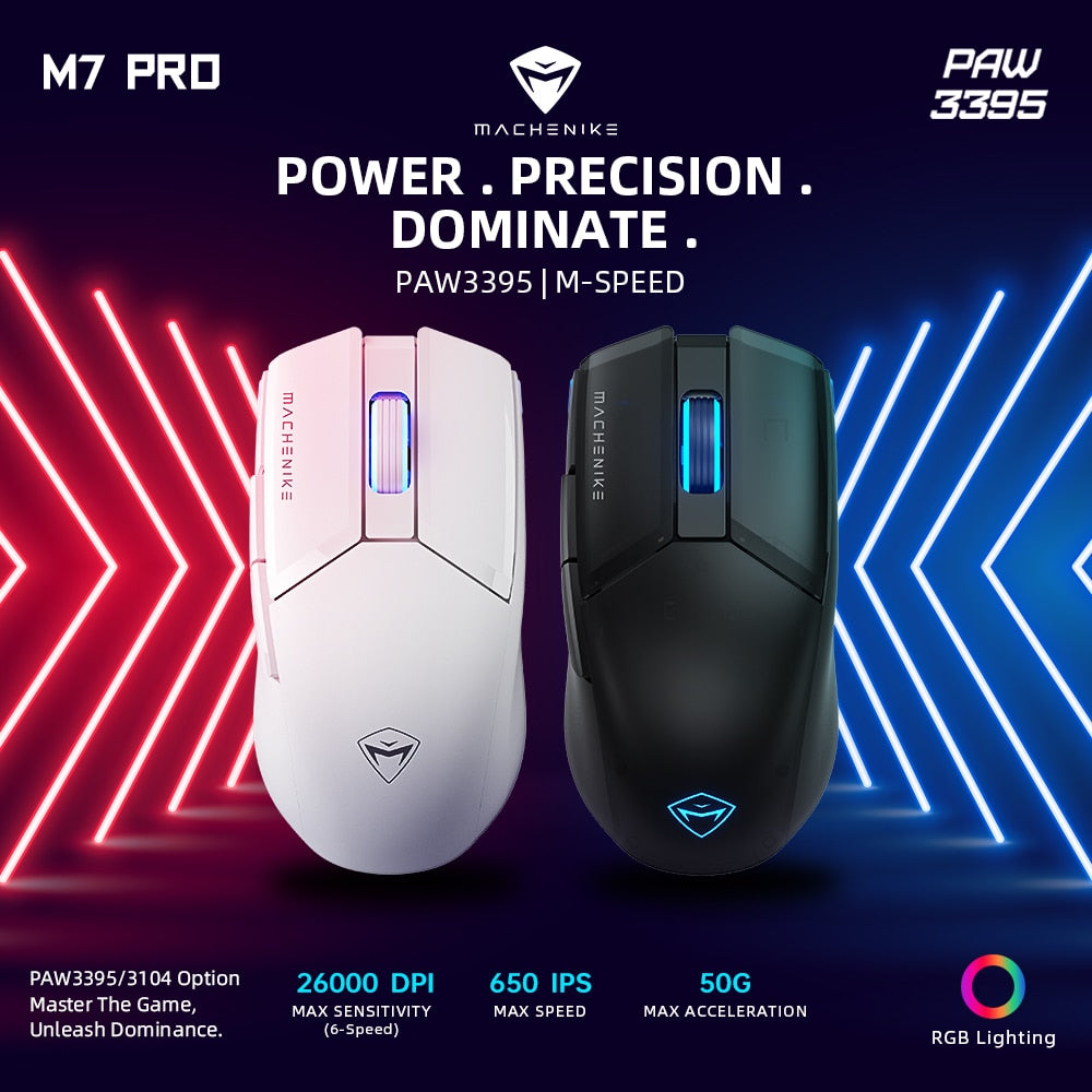 Machenike M7 Pro Gaming Mouse 8000 - 26000DPI 7 Buttons 74g