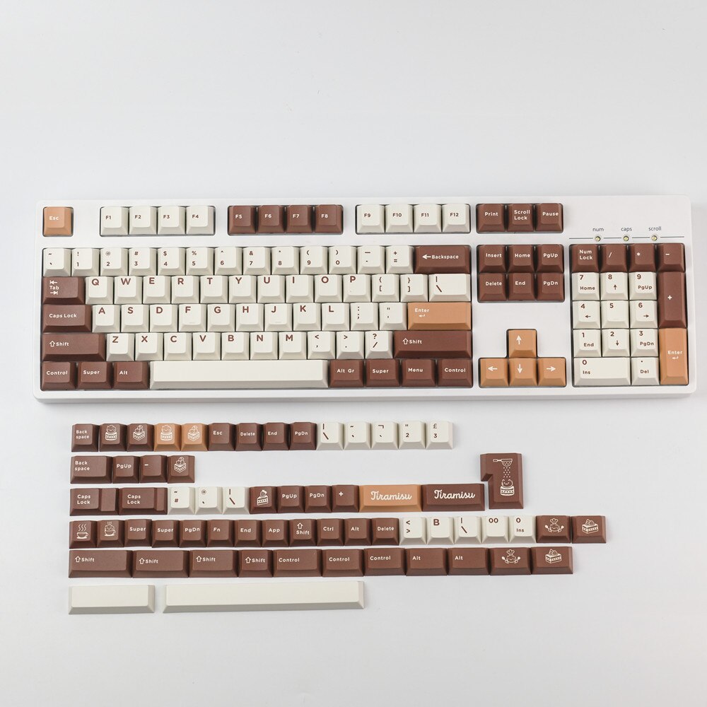 Tiramisu PBT Cherry Profile Keycaps