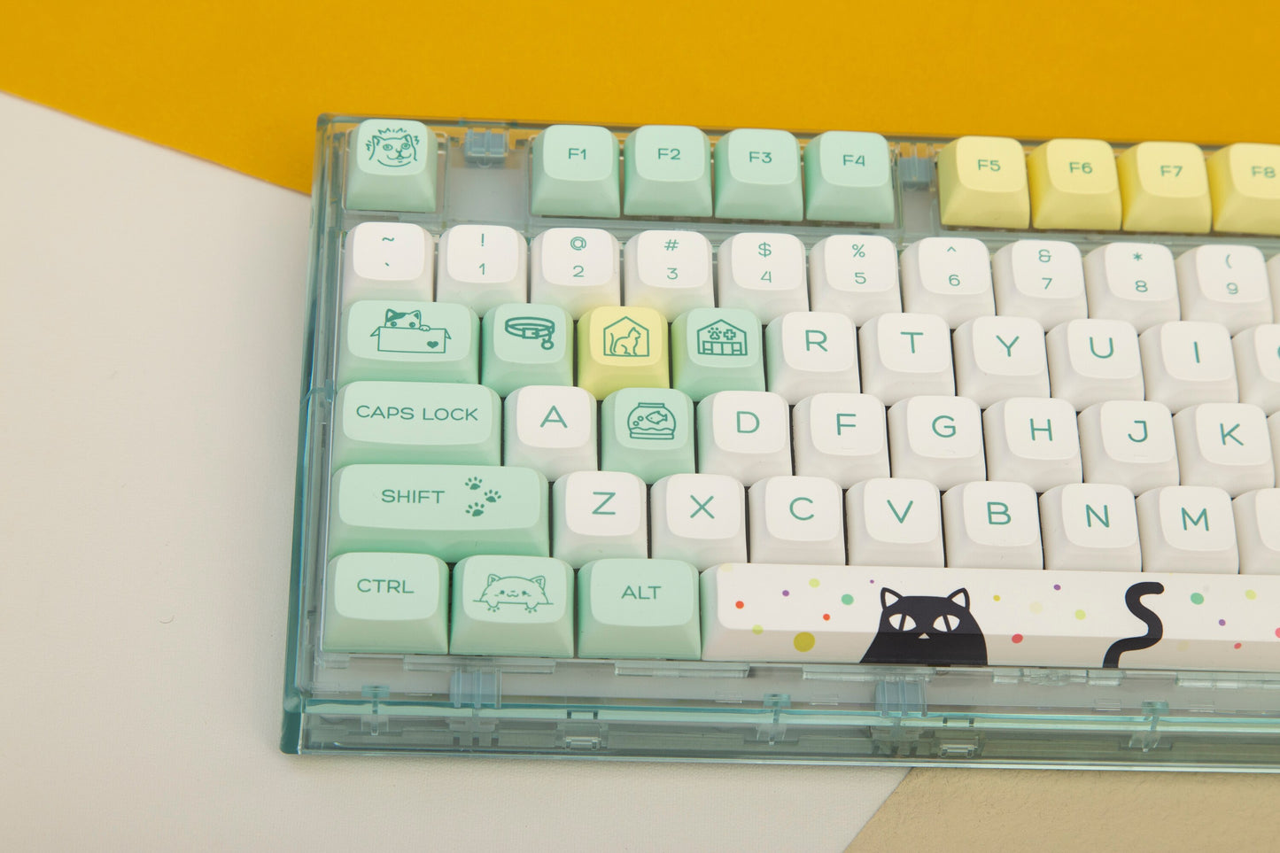 ملف تعريف Nada Cat PBT Keycaps XDA