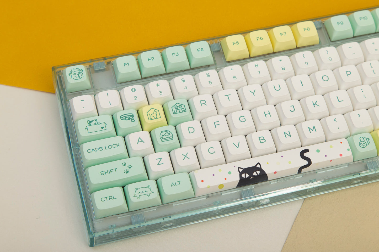 ملف تعريف Nada Cat PBT Keycaps XDA