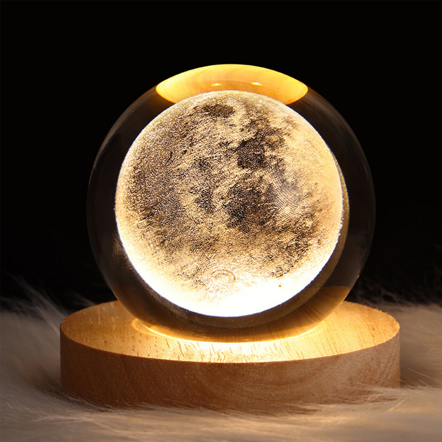 Glowing Planetary Galaxies Crystal Ball Night Lights