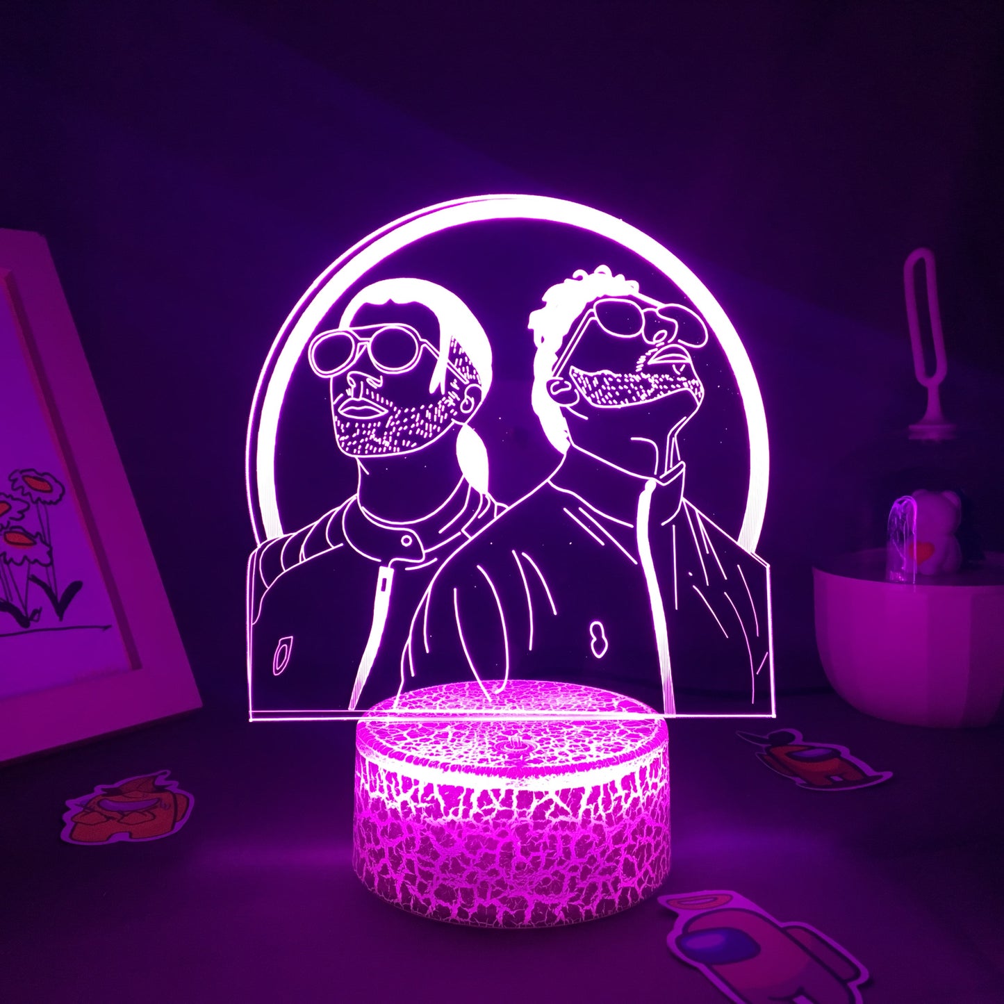 French Rap Group PNL 3D LED Night Light