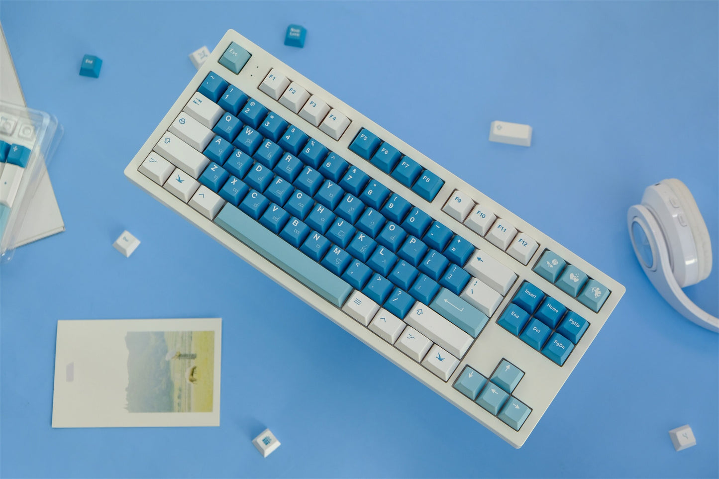 Sea Fog PBT Jap Cherry profile Keycaps