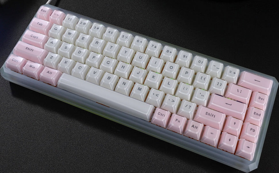 Multicolor Jelly Round OEM Profile Keycaps