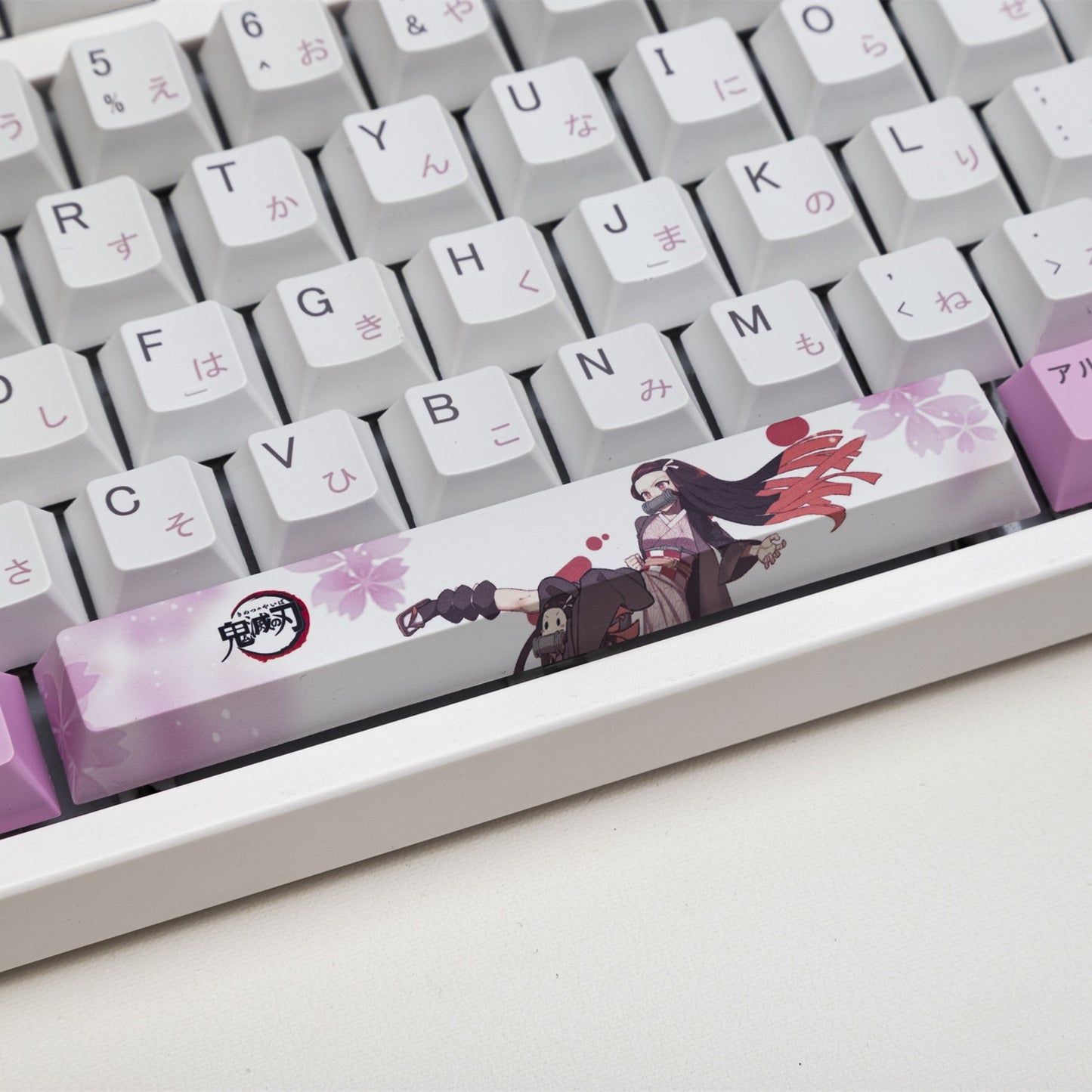 DS Nezuko PBT Keycaps الملف الشخصي الكرز