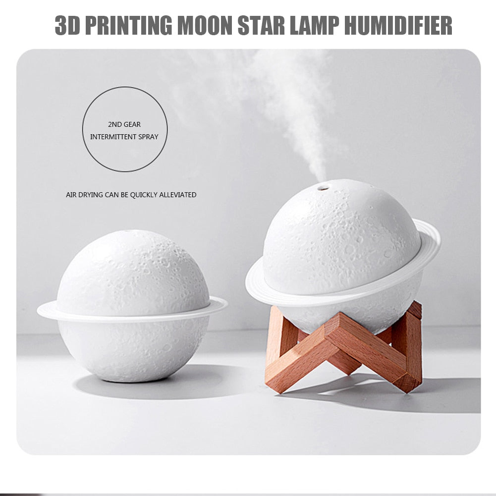 3D Moon Air Humidifier & Aroma Diffuser Light