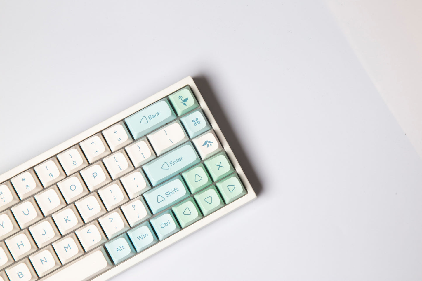 Ice Mint Keycaps PBT XDA Profile