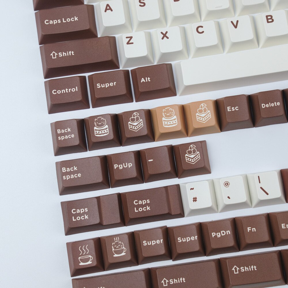 Tiramisu PBT Cherry Profile Keycaps