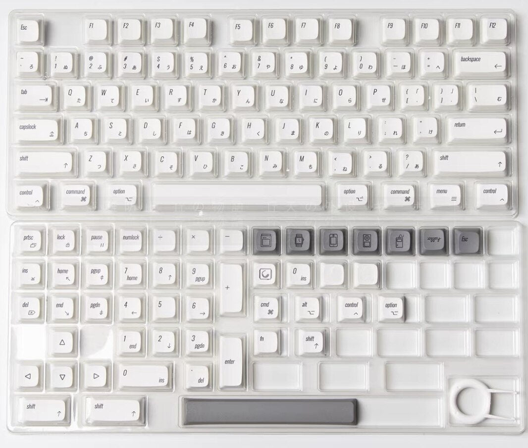 Minimalist White Style PBT Keycap XDA Profile Keycaps