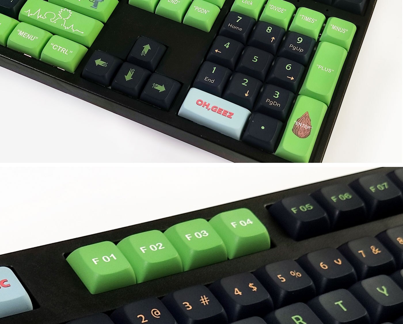 Rick & Morty PBT Keycaps XDA Profile