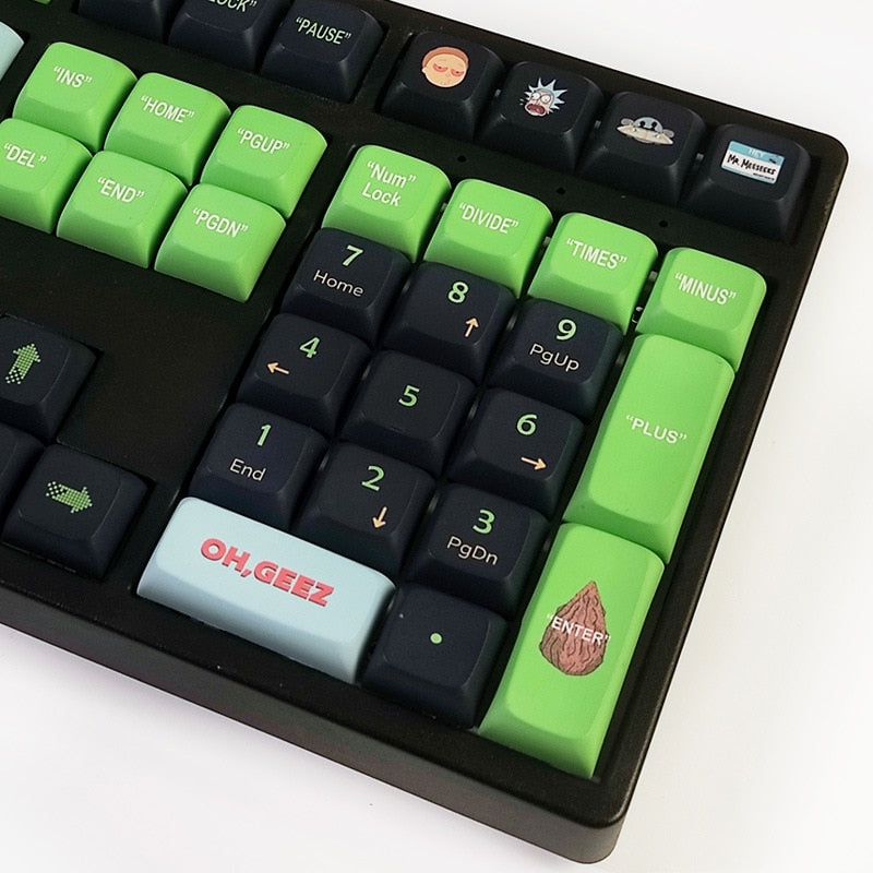 Rick & Morty PBT Keycaps XDA Profile