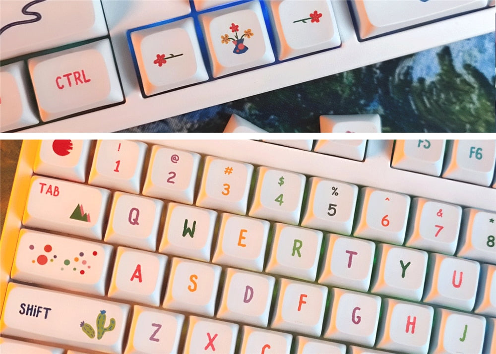 Summer Fruits PBT XDA Keycaps