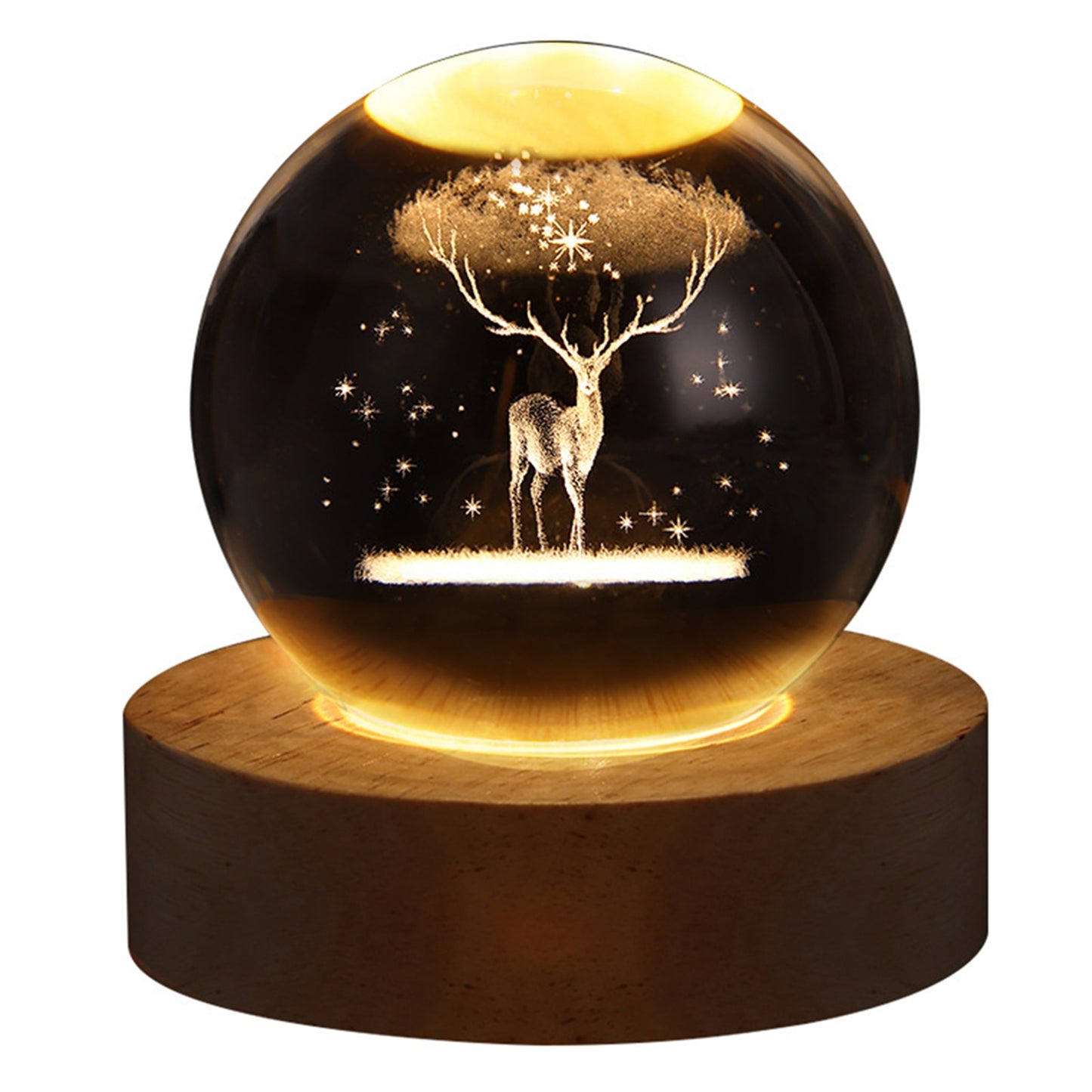 Glowing Planetary Galaxies Crystal Ball Night Lights