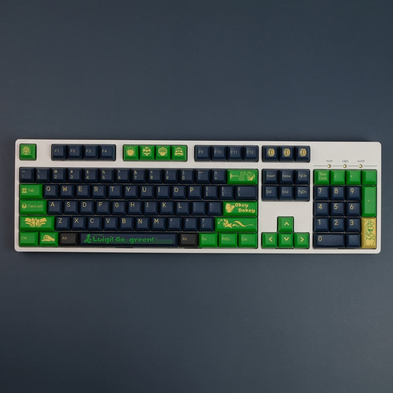 Luigi PBT KCA Profile Keycaps