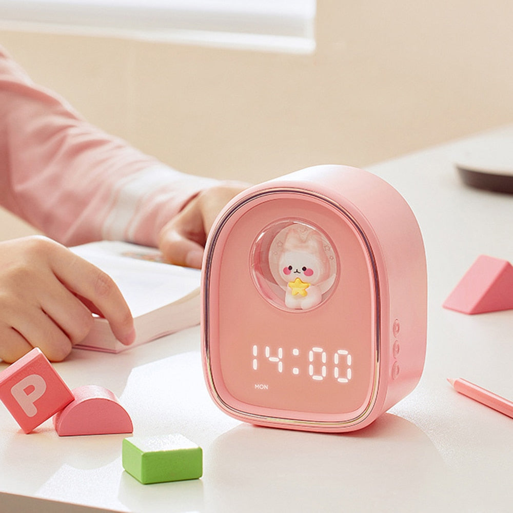 Rabbit Space Capsule  Alarm Clock Light