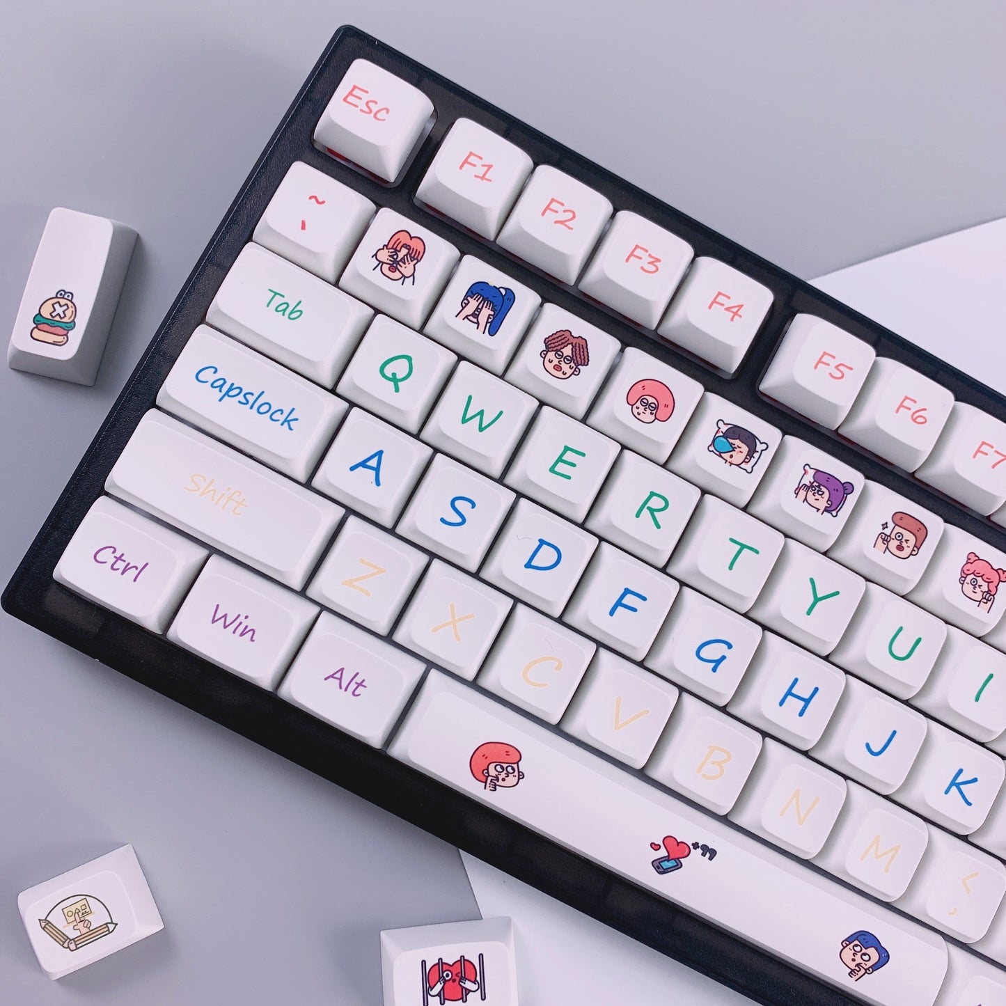 Cartoon Avatar XDA Profile PBT Keycaps