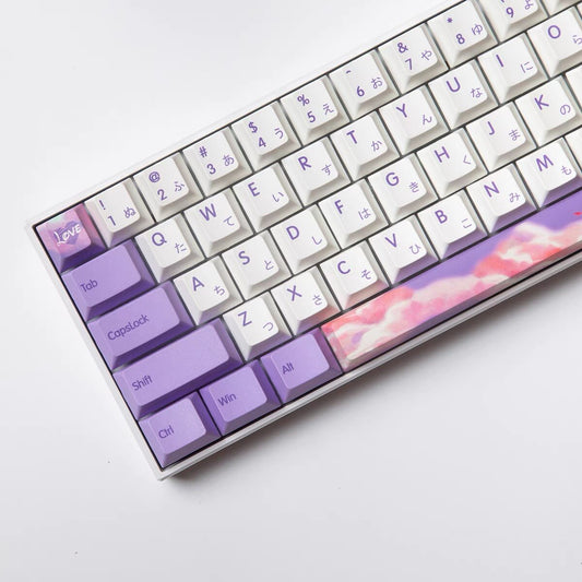 غيوم أرجوانية PBT Cherry Profile Keycaps