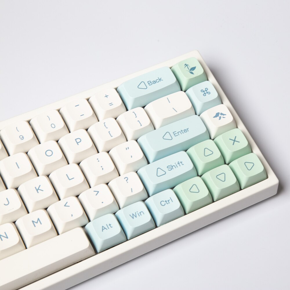 Ice Mint Keycaps PBT XDA Profile