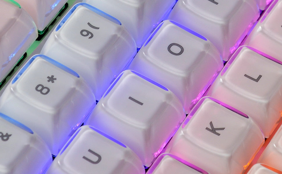 Multicolor Jelly Round OEM Profile Keycaps