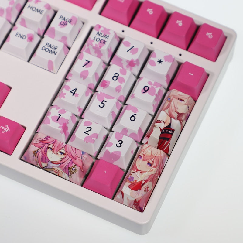 Genshin Yae Miko PBT Keycaps