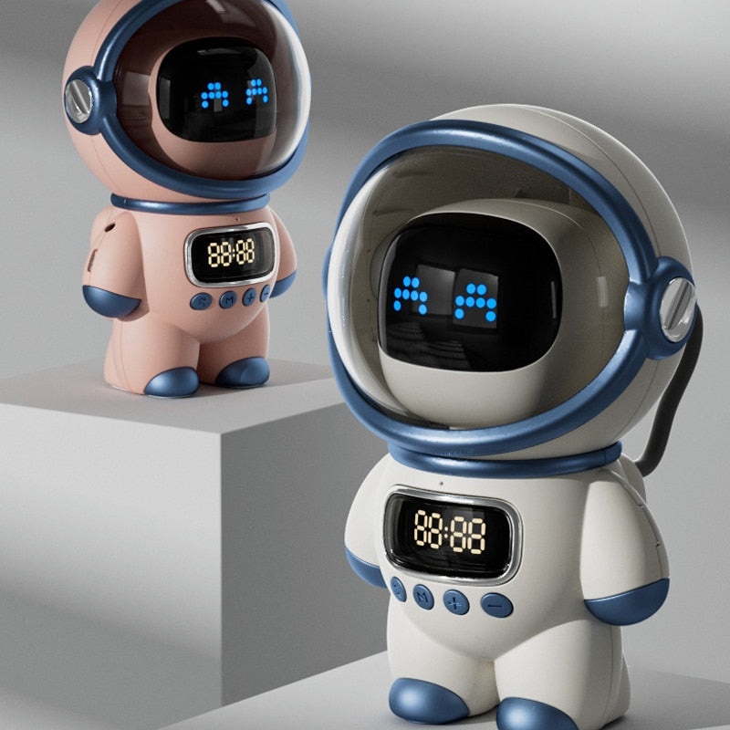 Astronaut Bluetooth Smart AI Interactive Clock Alarm Speaker