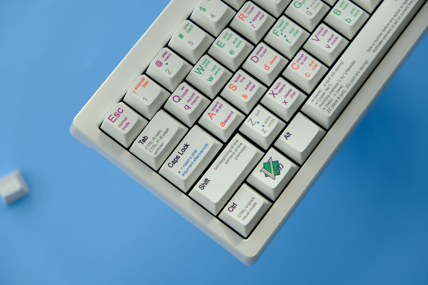 VIM Coder PBT Keycaps ملف تعريف الكرز