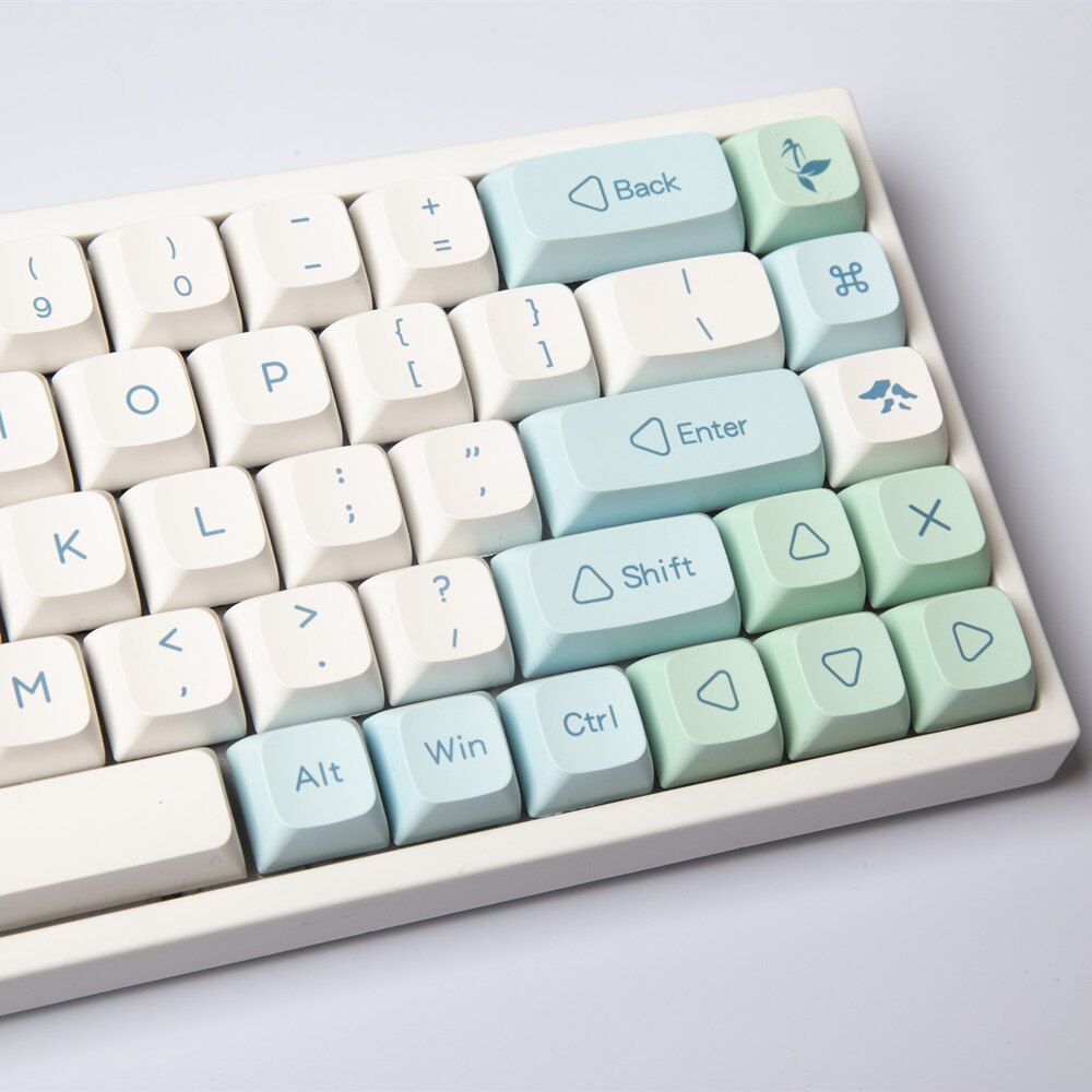 Ice Mint Keycaps PBT XDA Profile