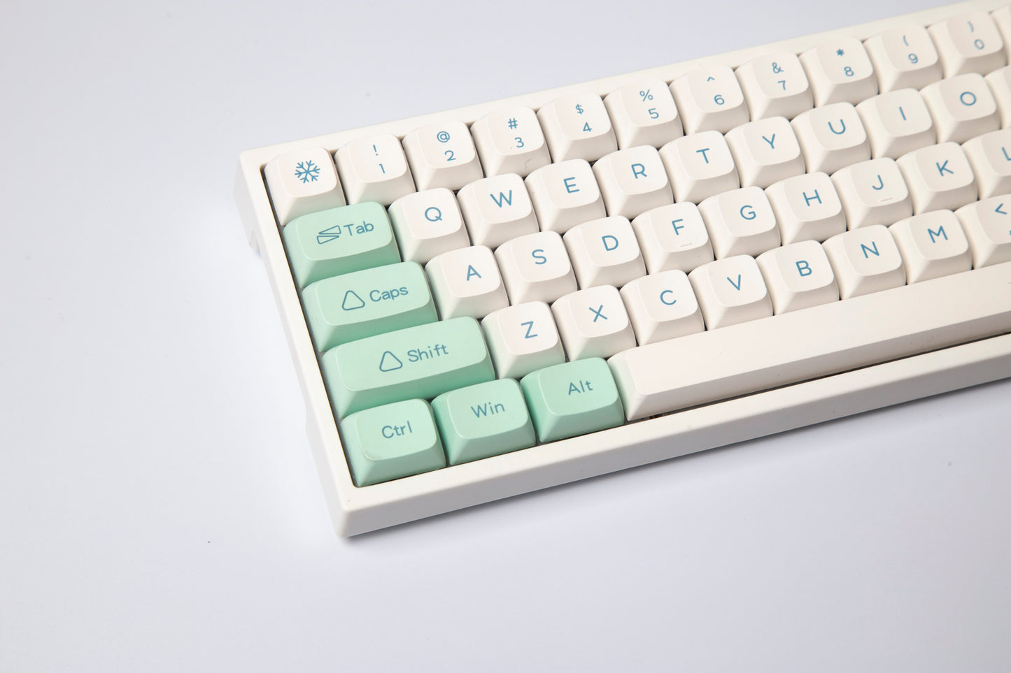 Ice Mint Keycaps PBT XDA Profile