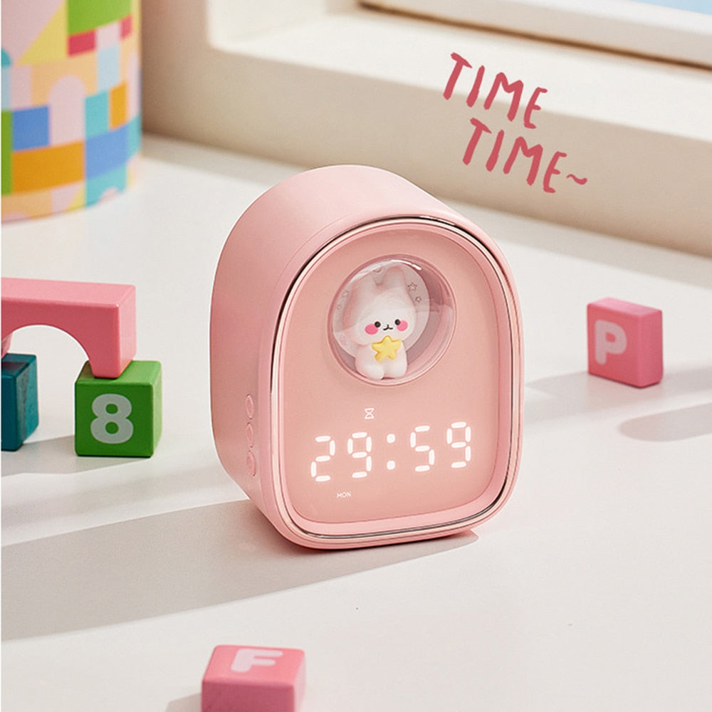 Rabbit Space Capsule  Alarm Clock Light