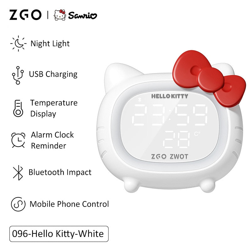 ZGO ZWOT Hellokitty Smart Alarm Clock - Bluetooth Speaker Light