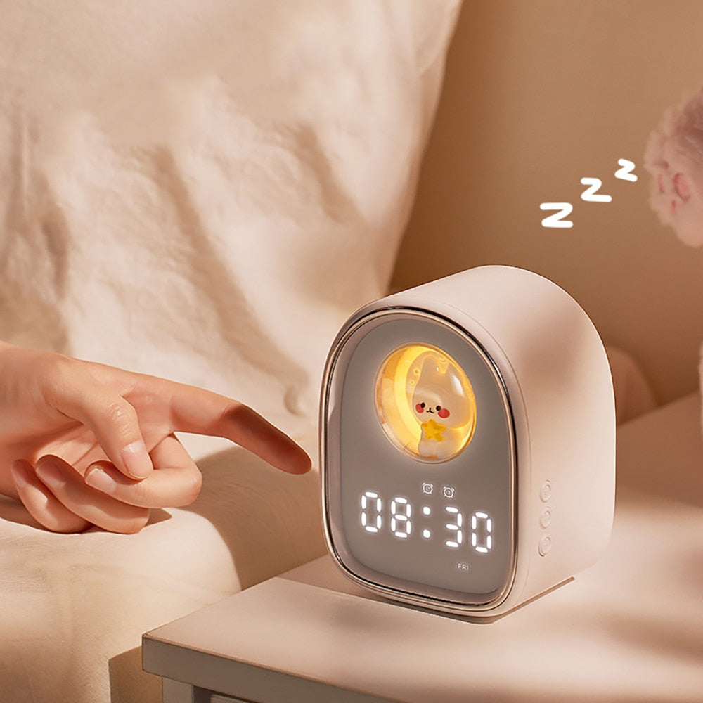 Rabbit Space Capsule  Alarm Clock Light