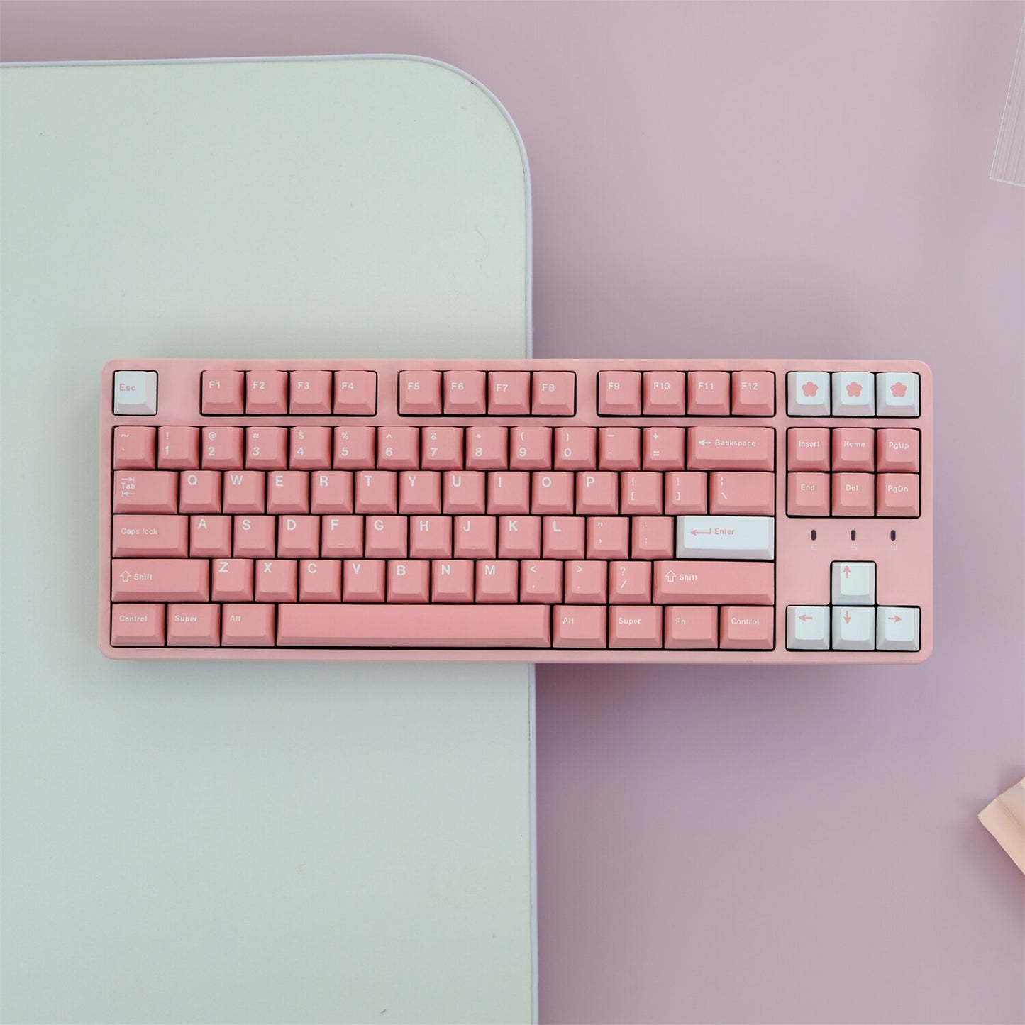 Peach Blossom Cherry Profile Keycaps