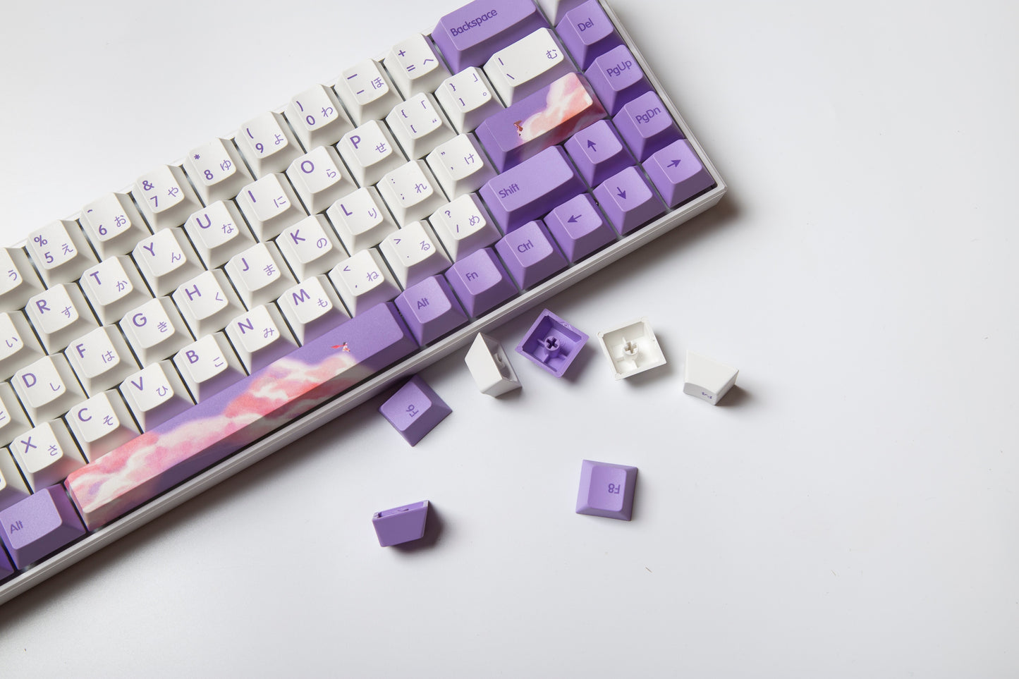 غيوم أرجوانية PBT Cherry Profile Keycaps