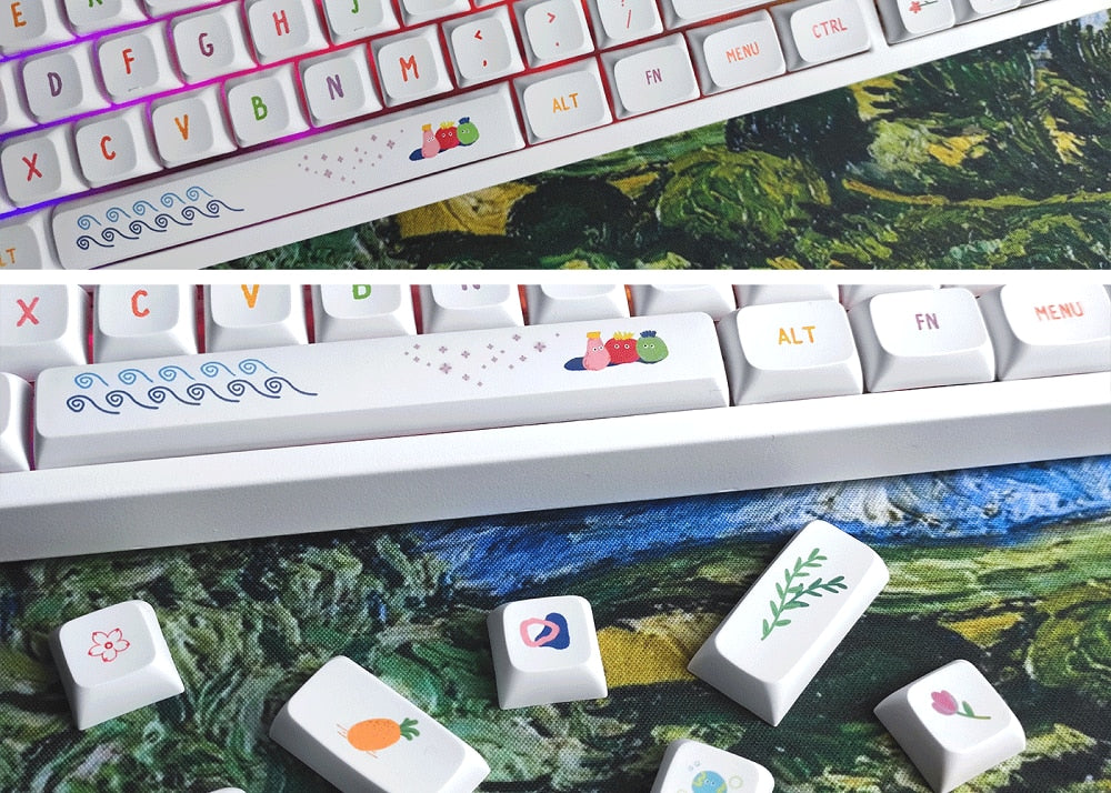 Summer Fruits PBT XDA Keycaps