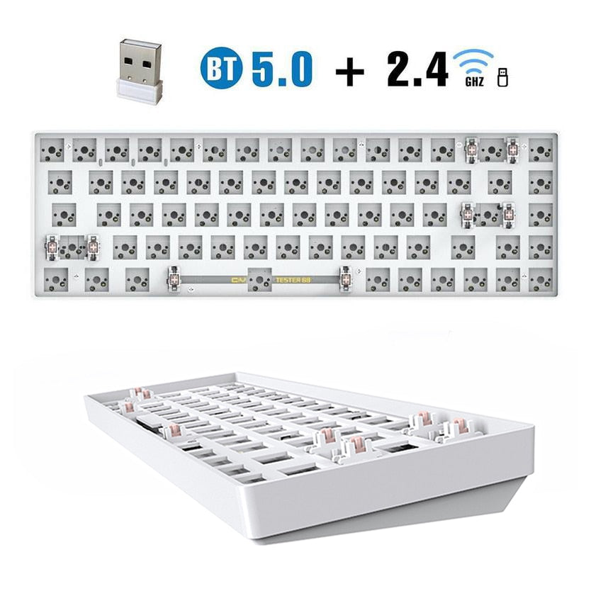 TESTER 68 Keys White Wireless