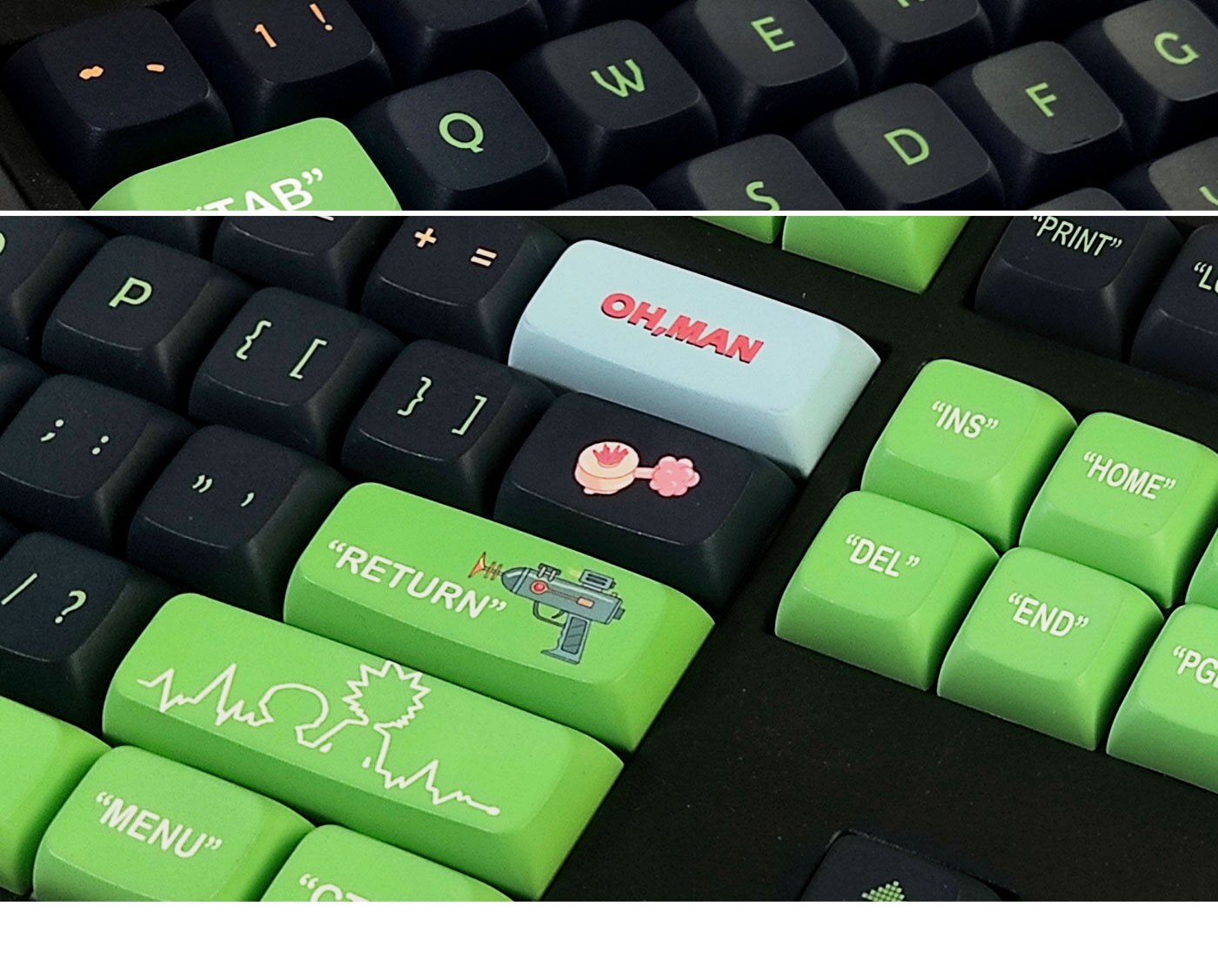 Rick & Morty PBT Keycaps XDA Profile