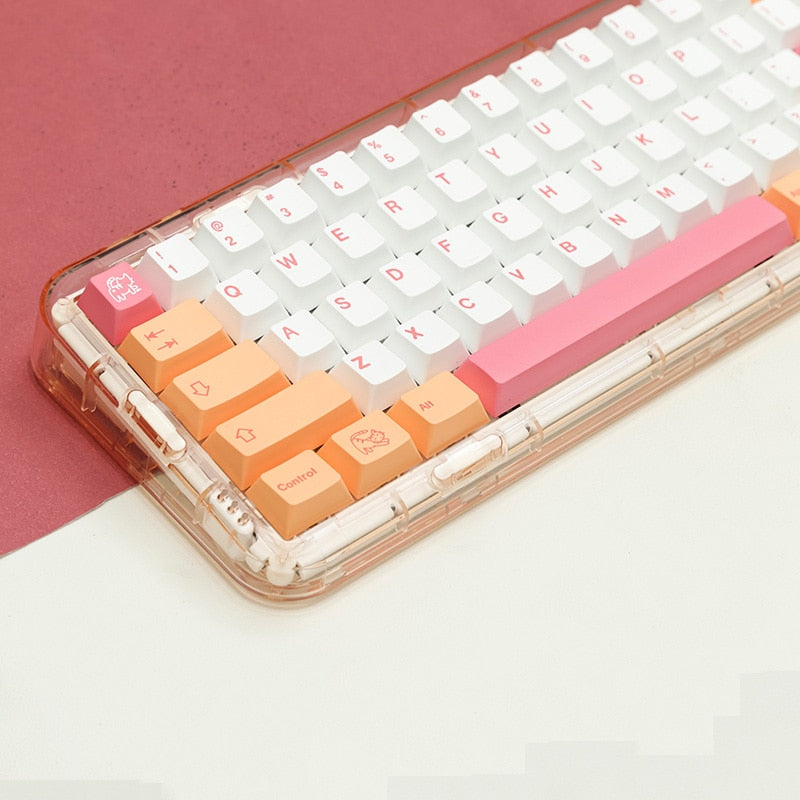 Orange Cat keycaps Cherry Profile