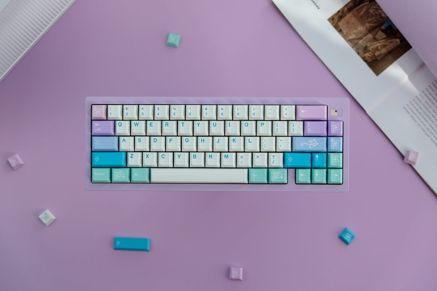 Fairy Gradient Cherry Profile PBT Keycaps