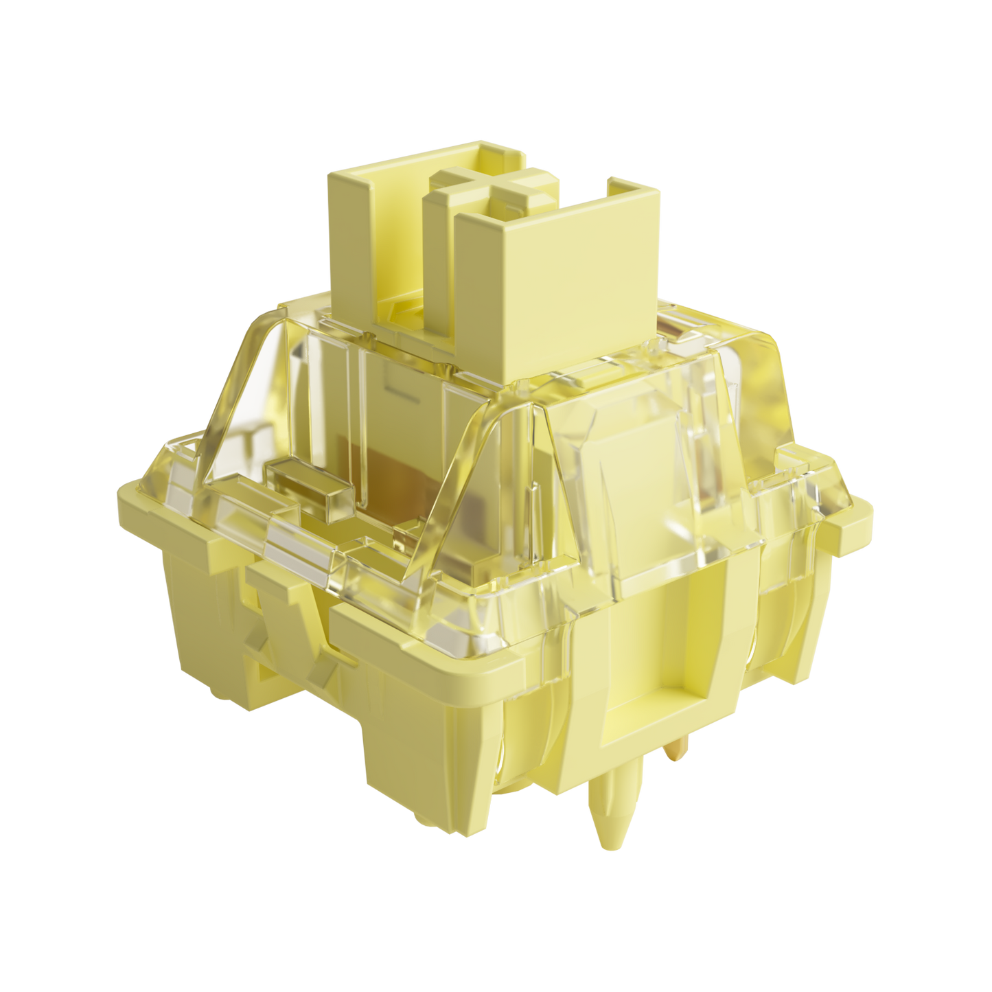 Akko V3 Cream Yellow Pro Switch 5 Pin 50gf Linear Switch with Dustproof Stem Compatible with MX Mechanical Keyboard