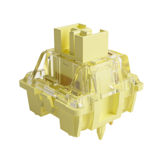 Akko V3 Cream Yellow Pro Switch 5 Pin 50gf Linear Switch with Dustproof Stem Compatible with MX Mechanical Keyboard