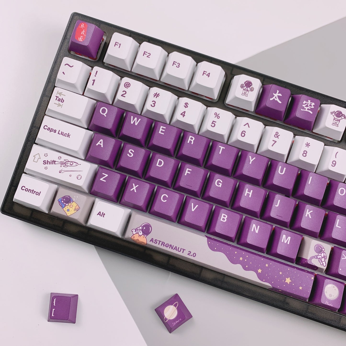 Spaceman PBT Cherry Profile Keycaps