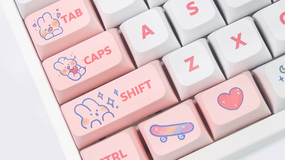 الملف الشخصي Steam Rabbit Pink Keycaps XDA