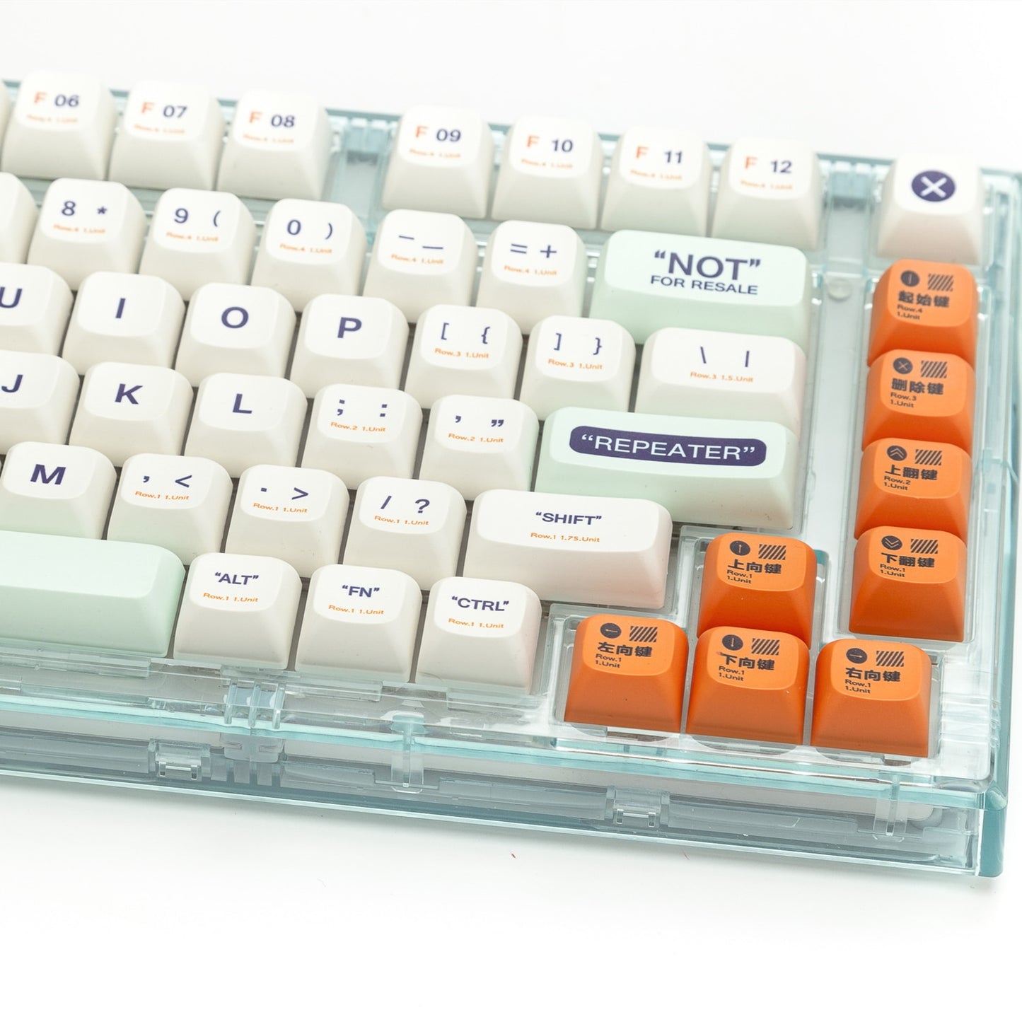 البلاستيك كيكابس QSA الملف الشخصي PBT Keycaps